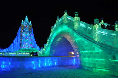 harbin ice festival bridge
