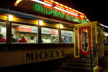mickey's diner exterior