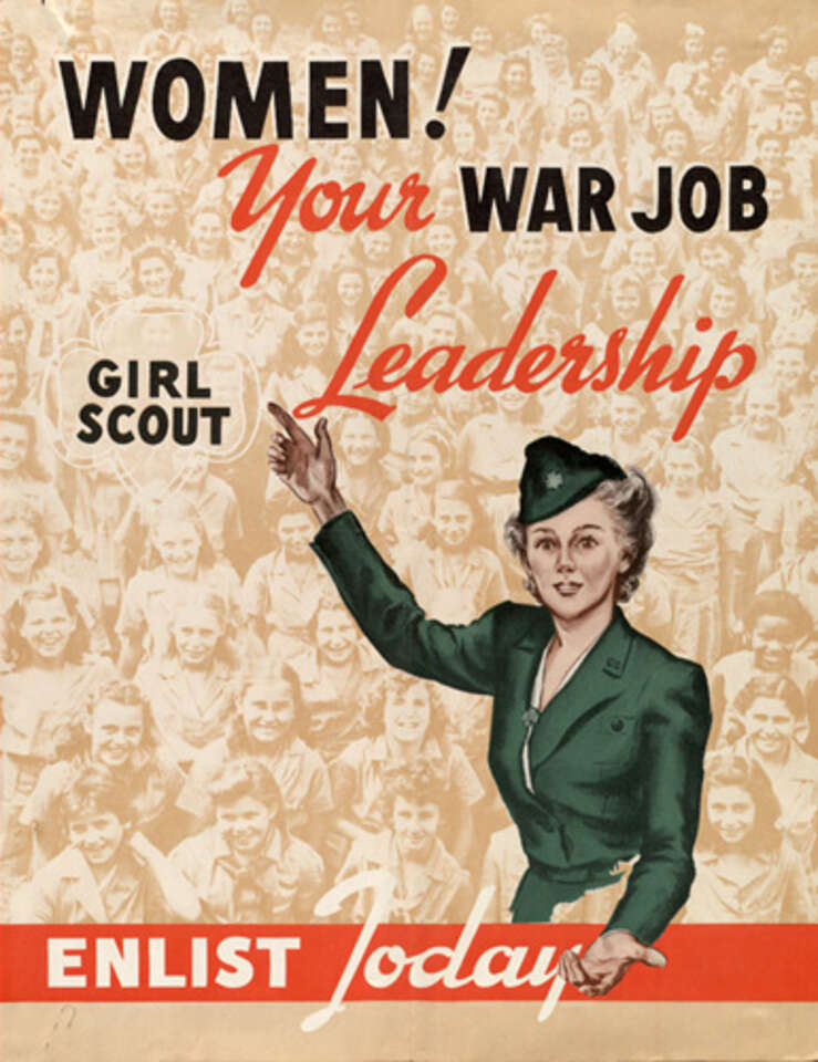 girl scout war poster