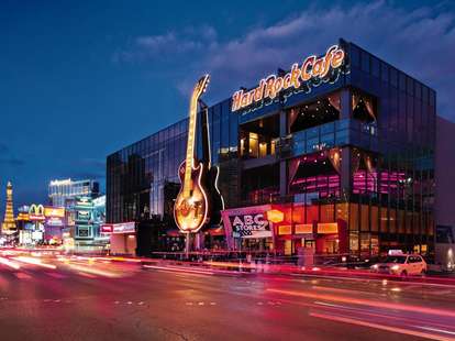 Rock music and great burgers at Hard Rock Cafe in Las Vegas