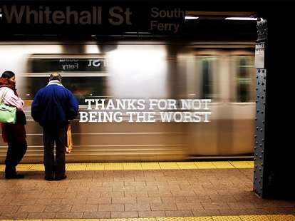 speeding NYC Subway