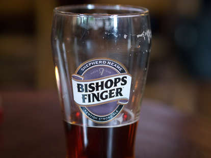bishops finger pint glass
