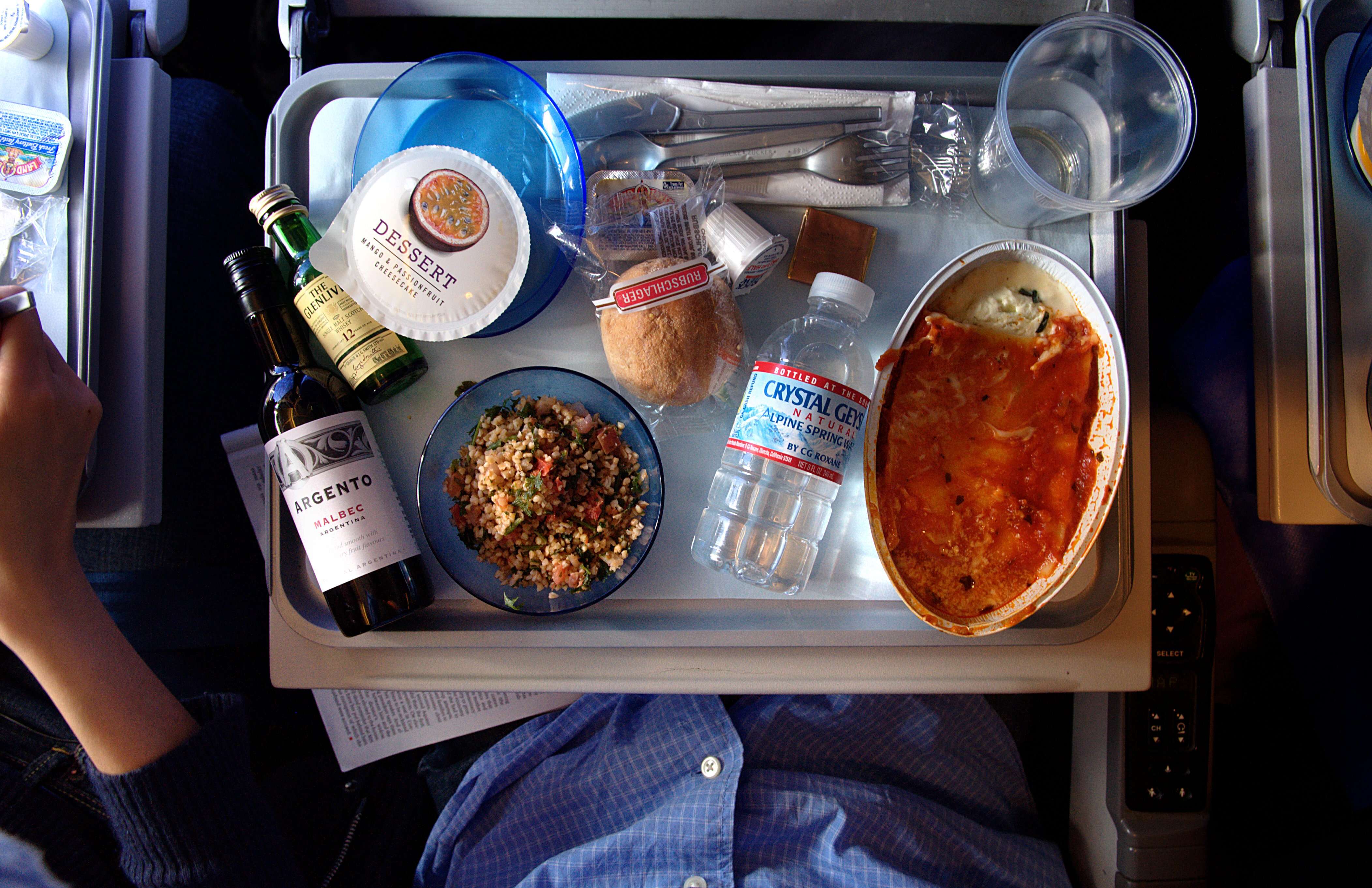 Jet Airways First Class Menu