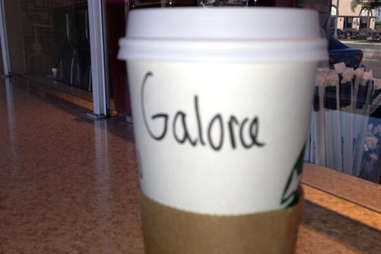 Misspelled Starbucks Gloria