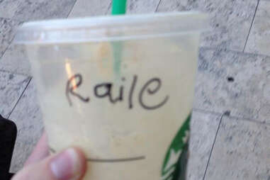 Misspelled Starbucks Riley