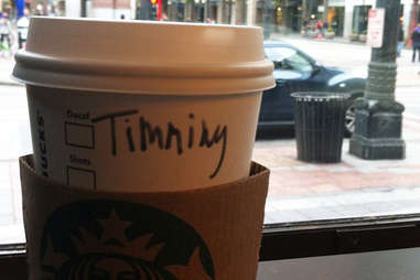 Misspelled Starbucks Tiffany