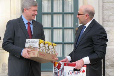stephen harper with yuengling