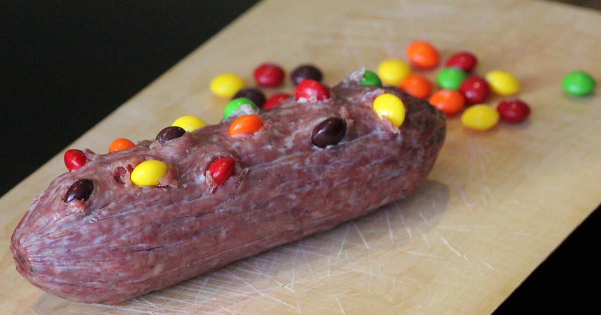 Skittle sausage: Puyallup butcher creates actual meat candy for the Seahawks  Marshawn Lynch - Thrillist Nation