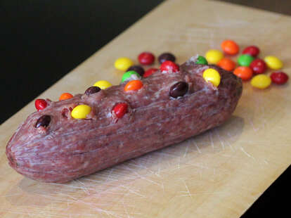 Skittles sausage