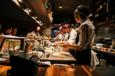 sushi bar at Uchi