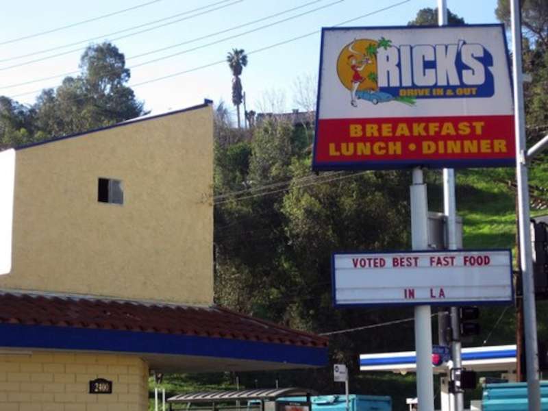 Rick's Drive In & Out: A Restaurant in Los Angeles, CA - Thrillist