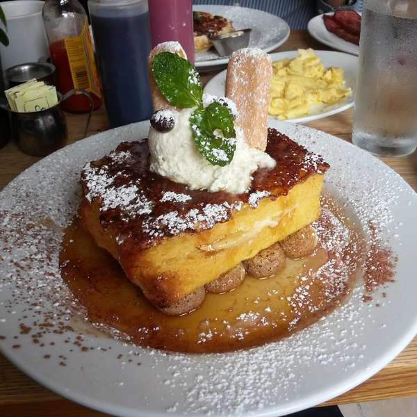 Green Eggs Cafe's tiramisu French toast is the only brunch food you'll