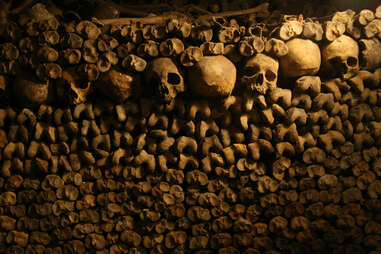 catacombs skulls