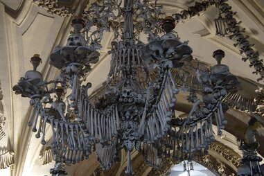 bone chandelier