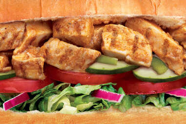 Subway chicken tikka sub