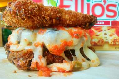 PYT deep-fried ellio's burger