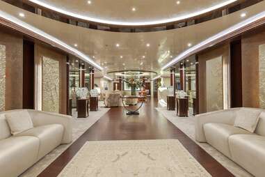 mega yacht lobby