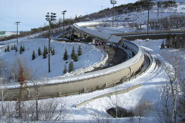Olympic luge track