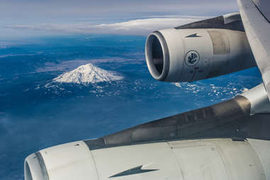 jet engine and volcano