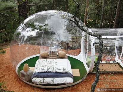 Outdoor bubble accommodation