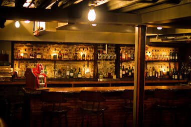 whiskey cellar at Jack Rose Dining Saloon