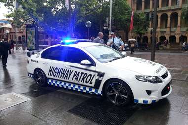 highway patrol car