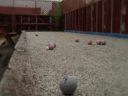 bocce ball at Leisure Public House