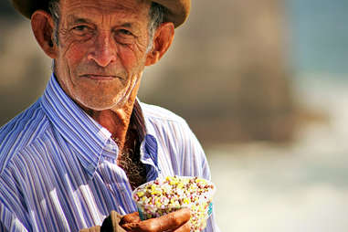 old man with dippin dots