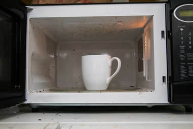 microwaving coffee