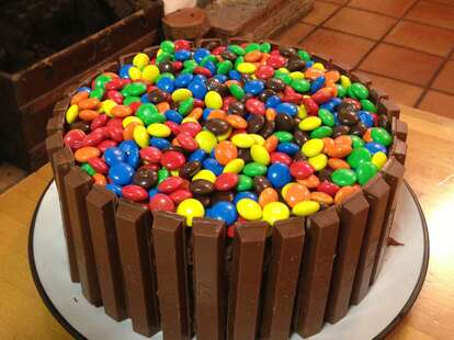 Kit Kat M&M cake