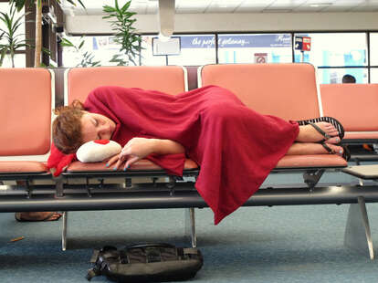 Sleeping airport
