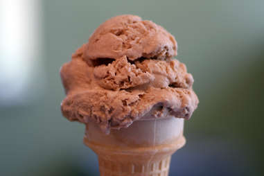 chocolate ice cream cone