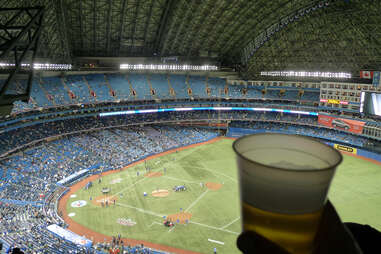 Rogers Centre with a beer