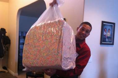 Giant bag of Lucky Charms marshmallows