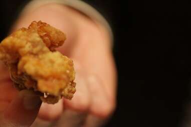 Fried alligator