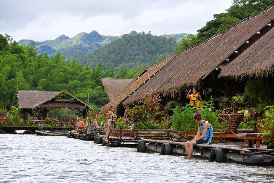 River Kwai Jungle Raft Floating Hotel Kanchanaburi: A Other in ...