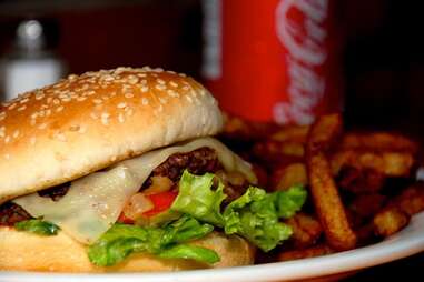Burger at La Banquise