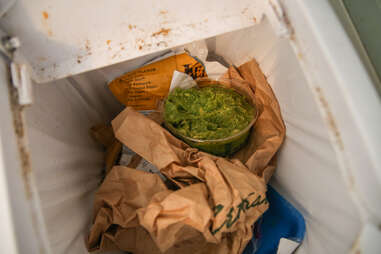 guac in trash