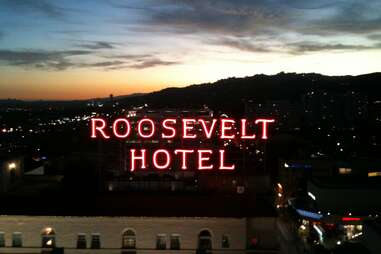 Roosevelt Hotel sign