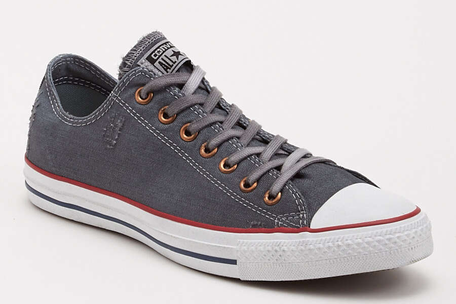 Converse grey all star earthy buck deals ox trainers