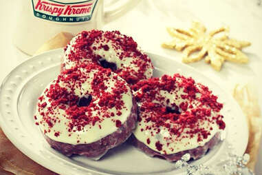 Krispy Kreme red velvet donuts