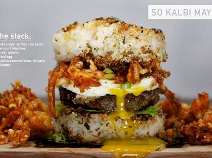 So Kalbi Maybe Korean BBQ burger