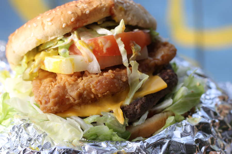 Lamb Burger at The Elder Tree and Taco Burger at Taco Pete are among