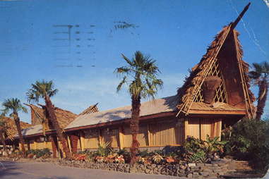 tiki bar postcard