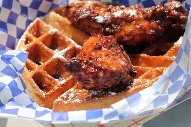 chicken and waffles