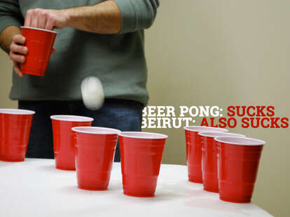 Pong Gone Wrong FUN Drinking Card Game Beer Pong For Savages Waterproof NEW 