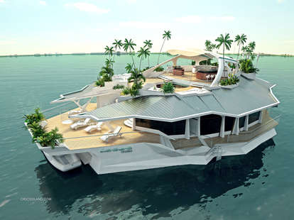 floating island yacht price