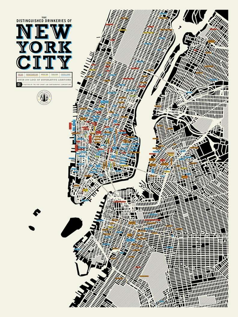 NYC Bar Map - Thrillist