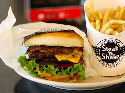 Steak and Shake burger