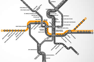 Dc Metro Orange Line Map Washington Dc's First Map Of Bars Near The Metro - Thrillist